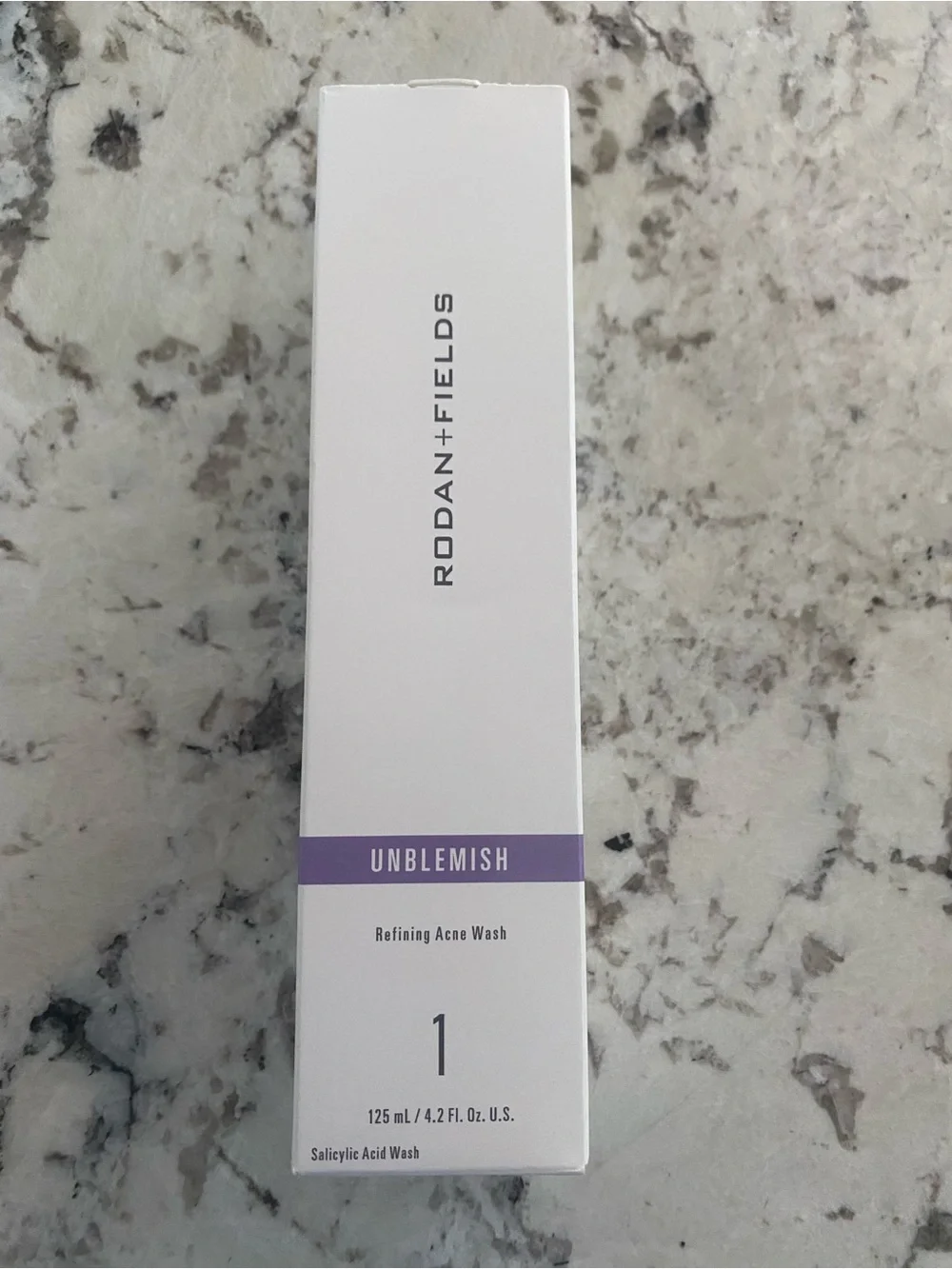 Rodan + Fields Unblemish Refining Acne Wash - Purple and White
